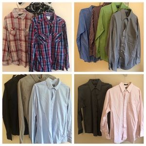 Bundle of 12 XL button down shirts